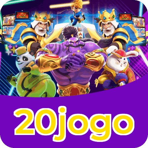 Números do app 20jogo em material de marketing — ilustração, não auditoria